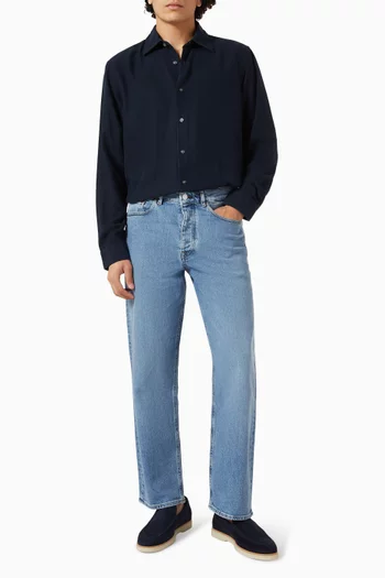 Relaxed Fit Shirt in TENCEL™ Lyocell