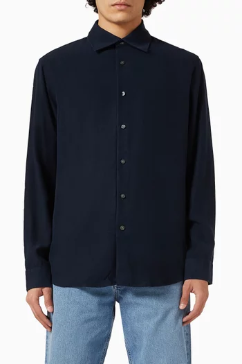 Relaxed Fit Shirt in TENCEL™ Lyocell