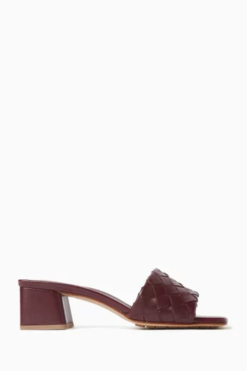Parco 45 Mule Sandals in Intrecciato Leather