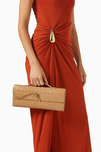 Andiamo Clutch in Intrecciato Leather