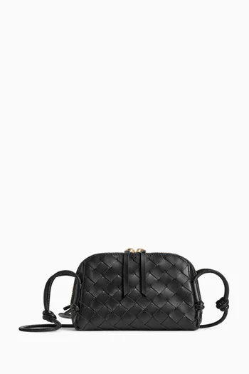 Concert Pouch in Intrecciato Leather