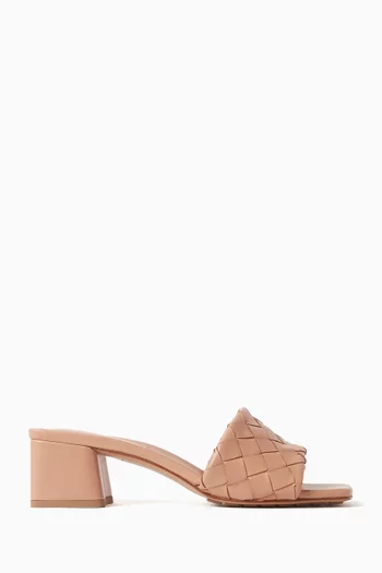 Parco 45 Mule Sandals in Intrecciato Leather