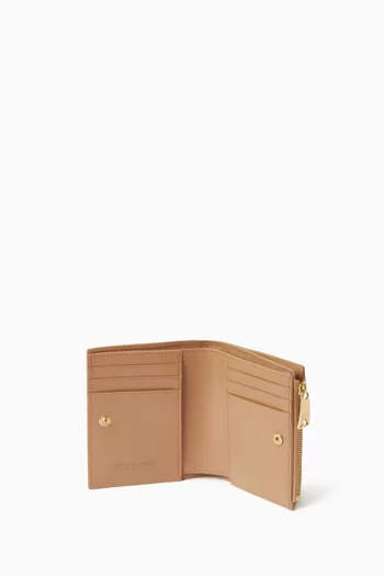Small Bi-fold Wallet in Intrecciato Nappa Leather