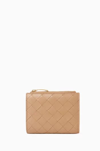 Small Bi-fold Wallet in Intrecciato Nappa Leather