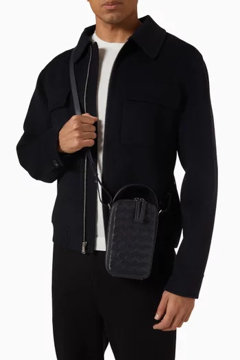 حافظة هاتف جيت اواي جلد مجدول