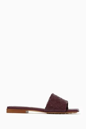 Parco Mule Sandals in Intrecciato Leather