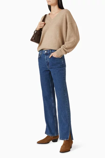 Lee V-neck Sweater in Knit