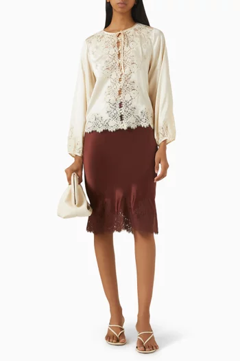 بلوزة لوسين حرير