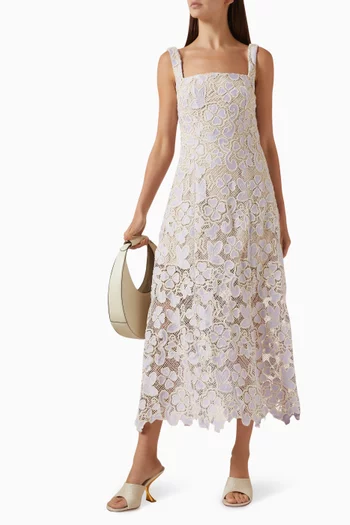 Jasmine A-line Dress in Crochet Lace