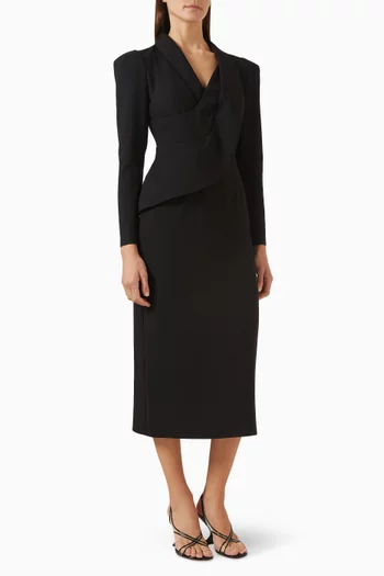 V-neck Midi Dress