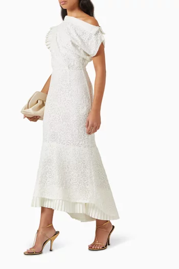 Asymmetric Dress in Lace