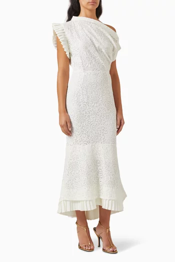 Asymmetric Dress in Lace