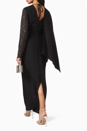 Draped Midi Dress