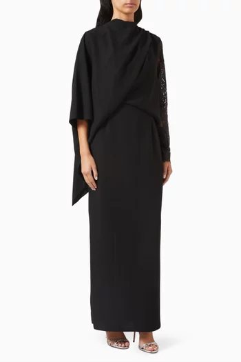 Draped Midi Dress