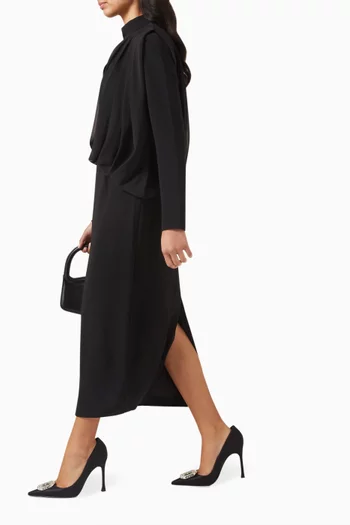 Cut-out Midi Dress