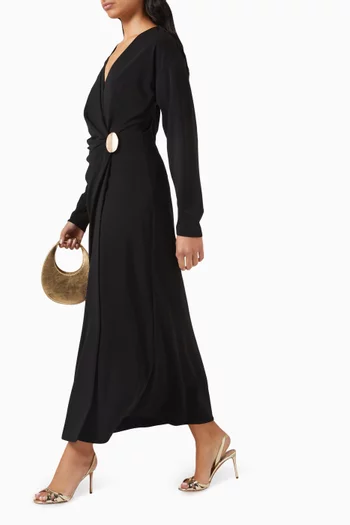 Draped Midi Dress