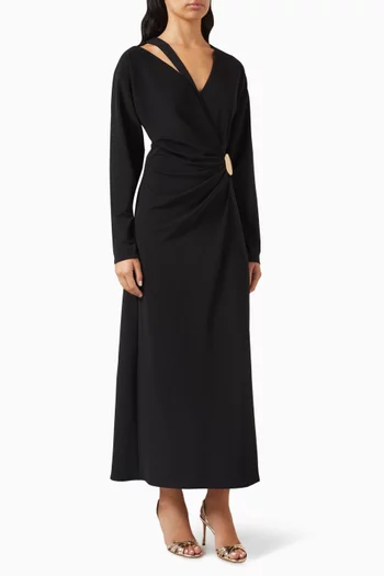 Draped Midi Dress