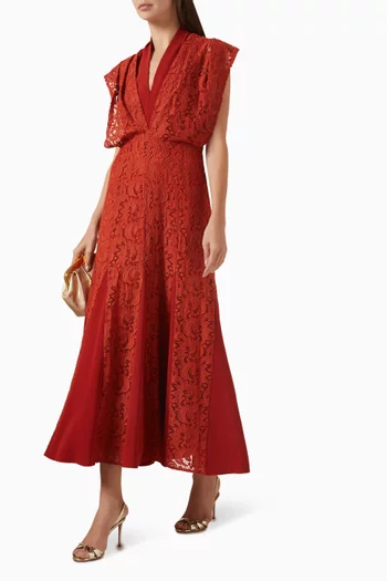 Godet-hem Dress in Lace