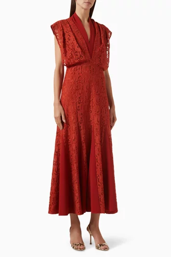 Godet-hem Dress in Lace