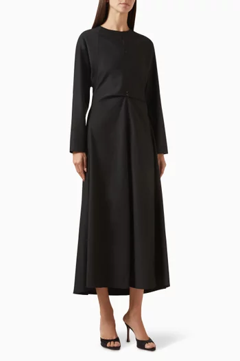 Button-detail Dress