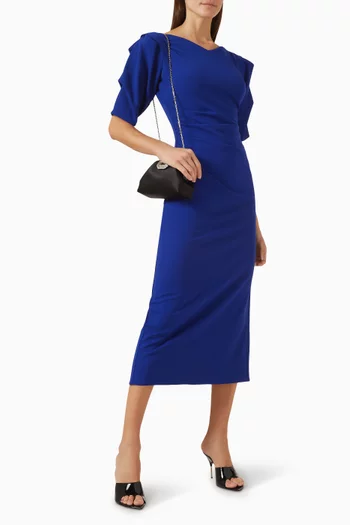 Draped Midi Dress