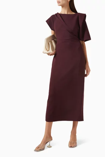 Draped Midi Dress
