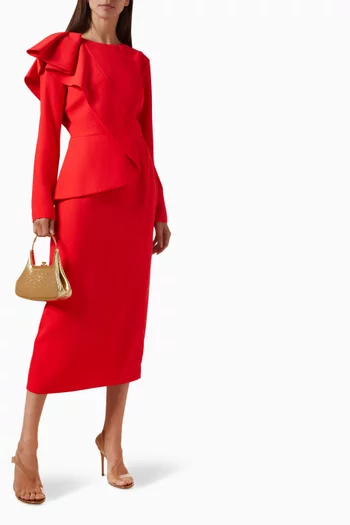 Ruffle Midi Dress