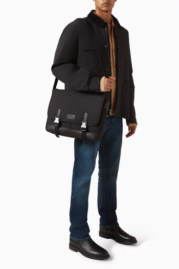 Logo-patch Travel Messenger Bag