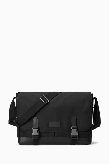 Logo-patch Travel Messenger Bag