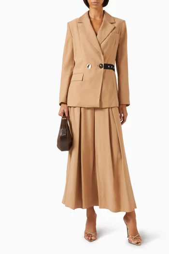 جاكيت بحزام مودال