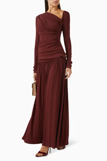 طقم تنورة وبلوزة اريانا بدرابيه مزيج فيسكوز