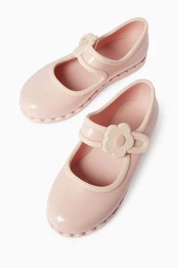 Hip Ballet Flats in PVC