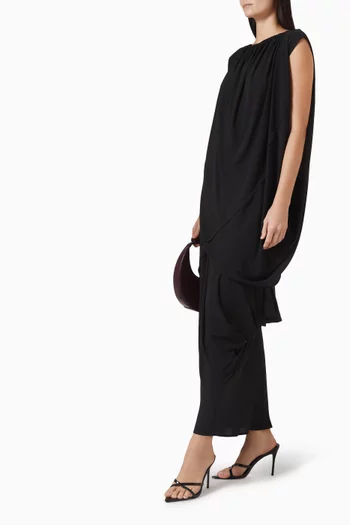 Draped Top & Skirt Set