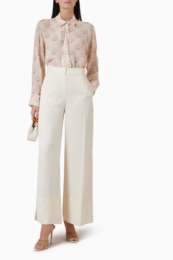 قميص مزين بنقشة رايون