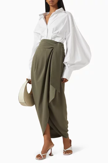 تنورة بليك بتصميم متقاطع