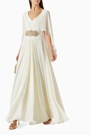 قفطان بكاب مطرز