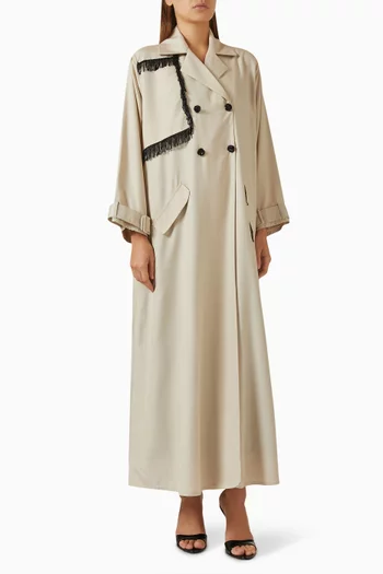 Fringe Trench Coat Abaya