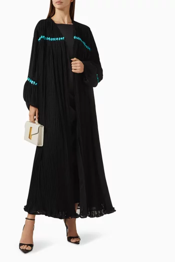 Stone Embellished Abaya Set