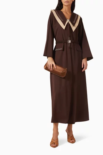 Belted Waist Abaya