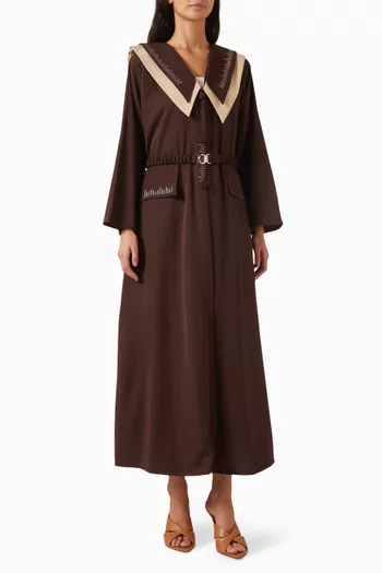 Belted Waist Abaya