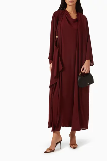 Hardware-detail Asymmetrical Abaya