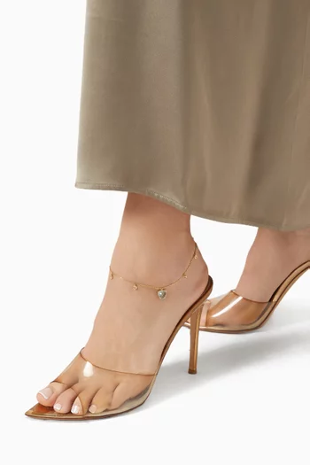 Topaz & Diamond Anklet in 18kt Gold