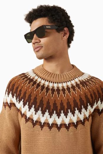 Square Sunglasses in Acetate