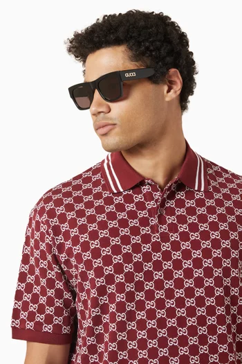 Gucci Square Sunglasses in Acetate