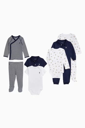 طقم هدايا بطبعة بالكامل، 7 قطع