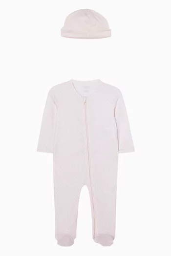 Printed Pyjama & Beanie Set