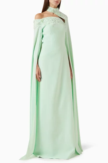 فستان مطرز بخرز