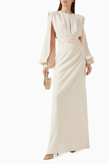 فستان مطرز بخرز