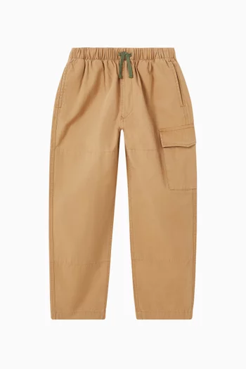Drawstring-waist Cargo Pants
