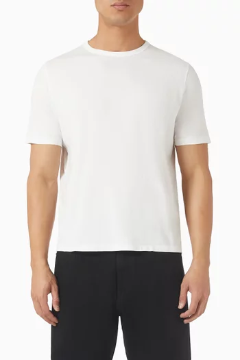 تي شيرت بقصة مربعة قطن جيرسيه